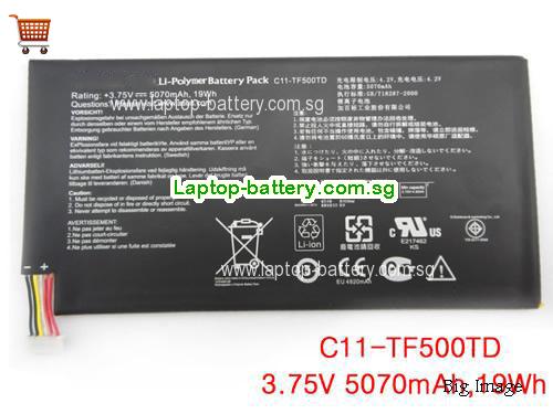 ASUS CllTF500TD Battery 5070mAh, 19Wh  3.75V Black Li-ion