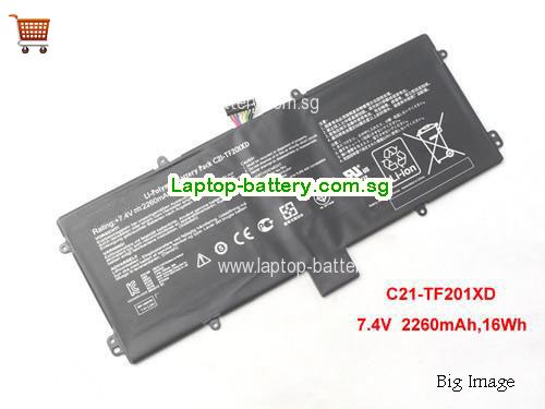 ASUS C21-TF201XD Battery 2260mAh, 16Wh  7.4V Balck Li-Polymer