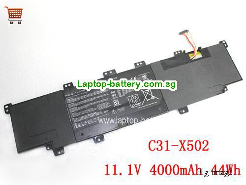 ASUS X502 Battery 4000mAh, 44Wh  11.1V Balck Li-Polymer