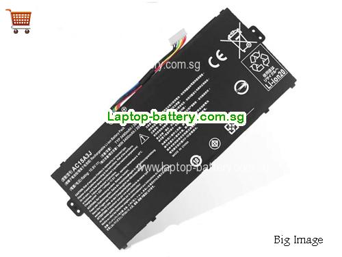 ACER CHROMEBOOK R11 CB5-132T-C14K Battery 3490mAh, 36Wh  10.8V Black Li-ion