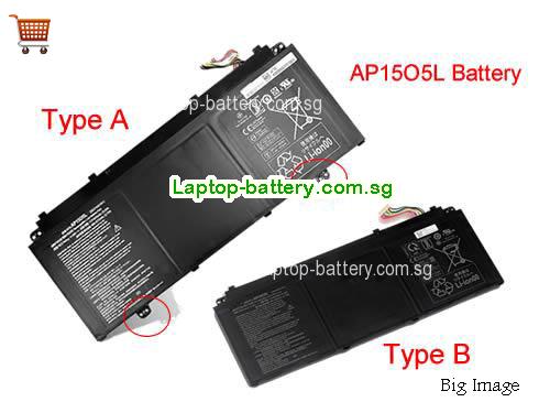 ACER Spin 5 Pro SP513-52NP-81C6 Battery 4670mAh, 53.9Wh  11.55V Black Li-ion