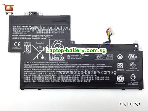 ACER Swift 1 SF113-31-P5BP Battery 3770mAh, 42Wh  11.25V Black Li-Polymer
