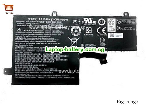 ACER CHROMEBOOK 11 N7 C731-F12M Battery 4050mAh, 45Wh  11.1V Black Li-ion