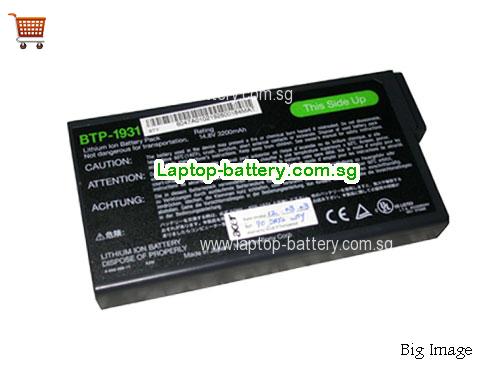 ACER Extensa 710 Battery 3200mAh 14.8V Black Li-ion