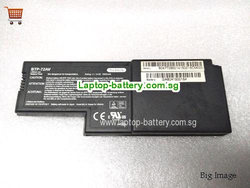 ACER BTP72AV Battery 1900mAh 14.8V Black Li-ion