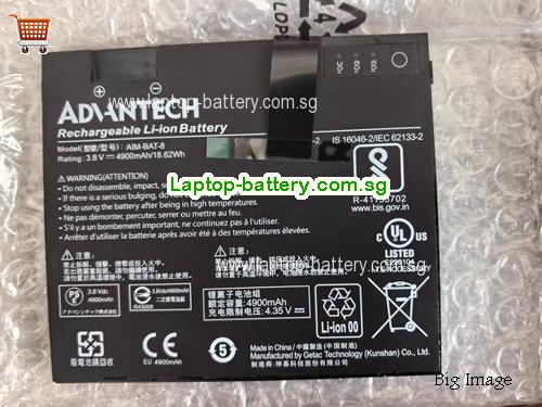 ADVANTECH AIM-65 Battery 4900mAh, 18.62Wh  3.8V Black Li-ion