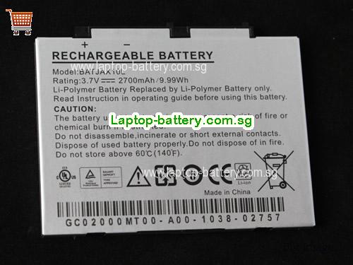 AIGO BATJAX10L Battery 2700mAh, 9.99Wh 3.7V Sliver Li-Polymer