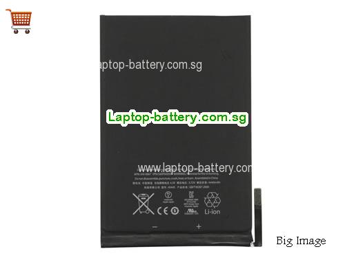 APPLE A1455 Battery 4440mAh, 16.5Wh  3.72V Black Li-Polymer