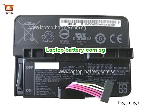 ASUS A43LK41 Battery 8730mAh, 125Wh  14.4V Black Li-ion
