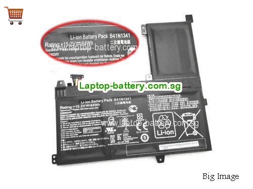 ASUS B41N1341 Battery 64Wh 15.2V Black Li-ion