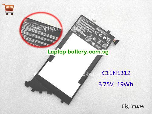 SG ASUS C11N1312 Battery Rating 3.75V 4920mAh 19Wh 