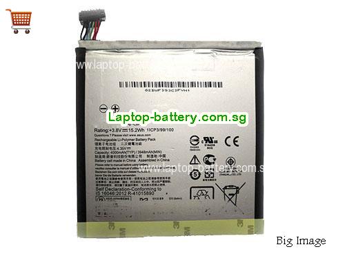 ASUS C11P1510 Battery 4000mAh, 15.2Wh  3.8V Black Li-ion