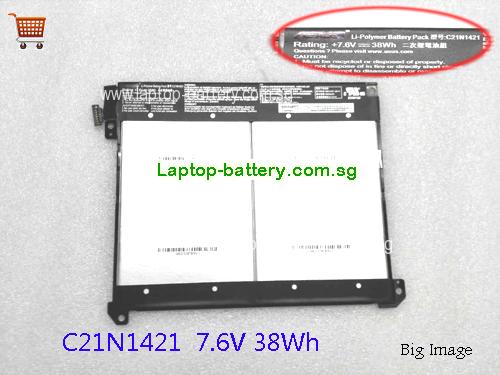 SG ASUS C21N1421 Battery 0B200-01520000 38Wh 7.6V 