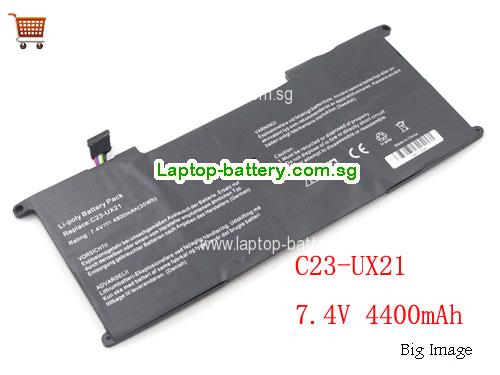 ASUS C23-UX21 Battery 4800mAh, 35Wh  7.4V Black Li-Polymer