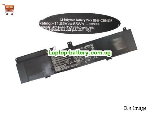 ASUS C31N1517 Battery 4780mAh, 55Wh  11.55V Black Li-ion