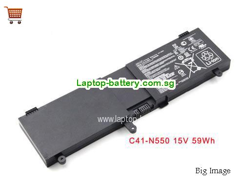 ASUS C41-N550 Battery 4000mAh, 59Wh  14.8V Black Li-Polymer