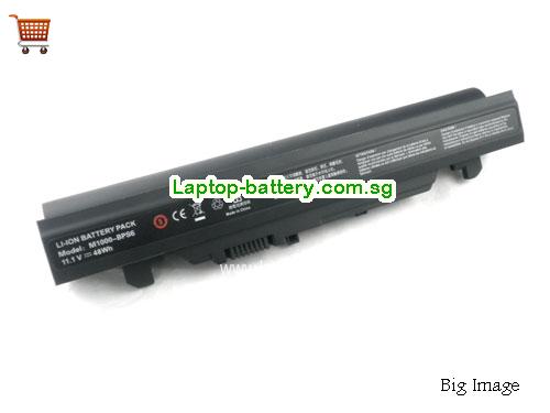 CLEVO M1000-BPS6 Battery 4400mAh 10.8V Black Li-ion