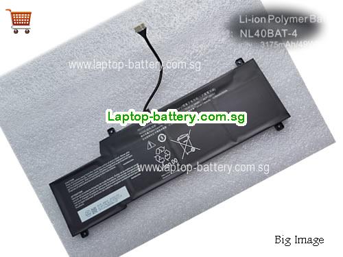 CLEVO NL40BAT-4 Battery 3230mAh, 50Wh  15.2V Black Li-Polymer