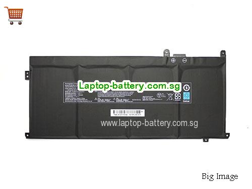 CLEVO PLIDB-00-15-4S1P-0 Battery 4830mAh, 73.41Wh  15.2V Black Li-Polymer