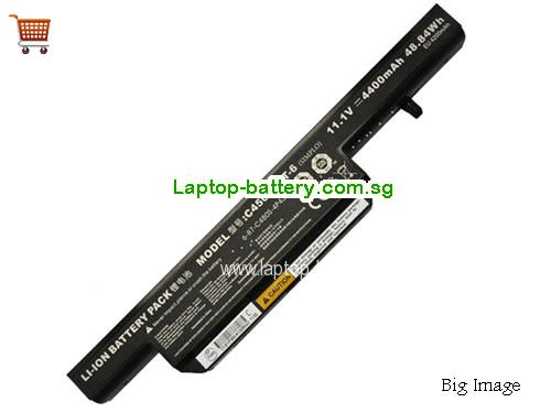 CLEVO 6-87-E412S-4D7 Battery 4400mAh, 48.84Wh  11.1V Black Li-ion