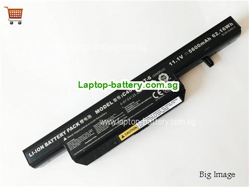 CLEVO 6-87-E412S-4D7 Battery 5600mAh, 62.16Wh  11.1V Black Li-ion