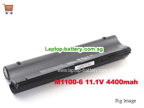 CLEVO M1100BAT-6(SIMPLO) Battery 4400mAh, 48.84Wh  11.1V Black Li-ion