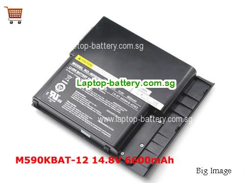 CLEVO 87-M59KS-4D6 Battery 6600mAh 14.8V Black Li-ion