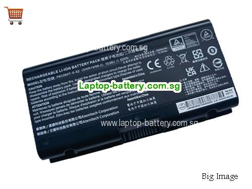 CLEVO PB50BAT-6 Battery 5500mAh, 62Wh  10.95V Black Li-ion