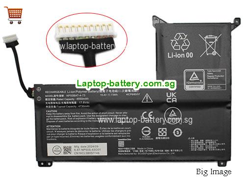 CLEVO 6-87-NP5SS-73A00 Battery 4730mAh, 73Wh  15.4V Black Li-Polymer