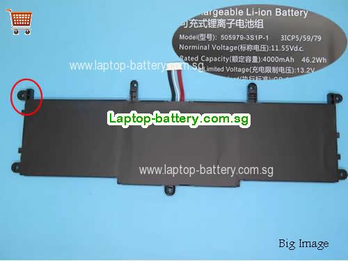 CHUWI 3ICP5/59/79 Battery 4000mAh, 46.2Wh 11.55V Black Li-ion