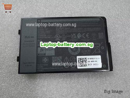 Dell Latitude 7230 Rugged Extreme Battery 4684mAh, 35.6Wh  7.6V Black Li-ion