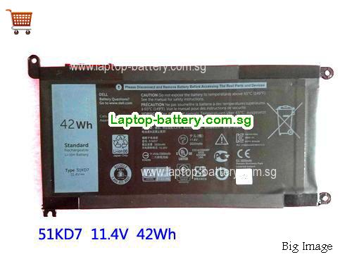 Dell FY8XM Battery 42Wh 11.4V Black Li-ion