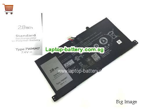 Dell D1R74 Battery 3520mAh, 28Wh  7.4V Black Li-Polymer
