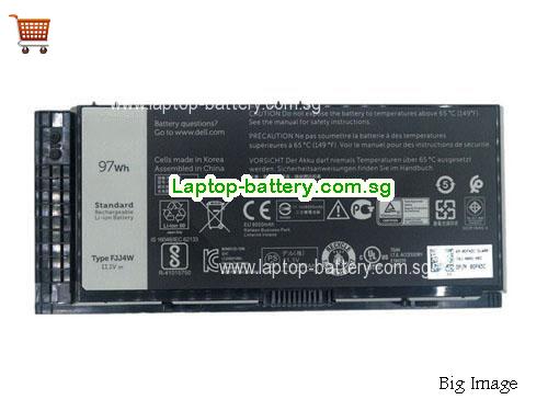 Dell 0TN1K5 Battery 8700mAh, 97Wh  11.1V Black Li-ion