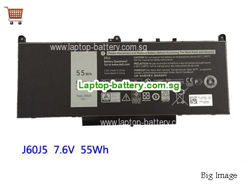 Dell 242WD Battery 7237mAh, 55Wh  7.6V Black Li-ion