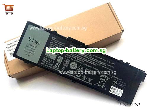 Dell Precision 7520 Battery 7950mAh, 91Wh  11.4V Black Li-Polymer