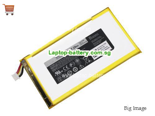 Dell Venue 8 3840 Tablet Battery 4550mAh, 17.29Wh  3.8V Sliver Li-Polymer