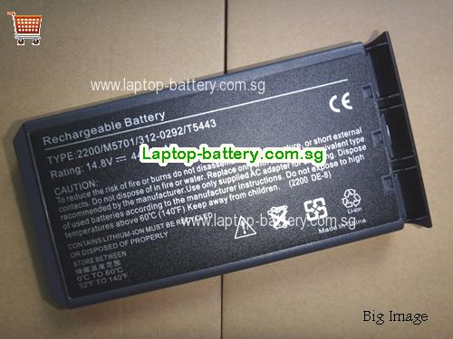 NEC T5443 Battery 4400mAh 14.8V Black Li-ion