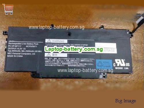 NEC PCVPBP117 Battery 2500mAh 15.2V Black Li-Polymer