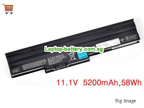 FUJITSU FPCBP276 Battery 5200mAh, 58Wh  11.1V Black Li-ion