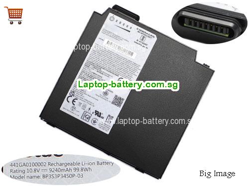 GETAC BP3S3P3450P-03 Battery 9240mAh, 99.8Wh  10.8V Black Li-ion