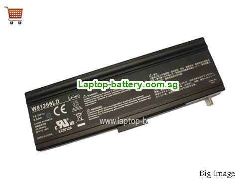 GATEWAY HI-GRADE W812UI1Series Battery 6600mAh 11.1V Black Li-ion