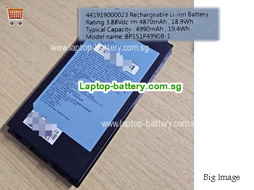 GETAC BP1S1P4990B-1 Battery 4870mAh, 18.9Wh  3.88V Black Li-ion