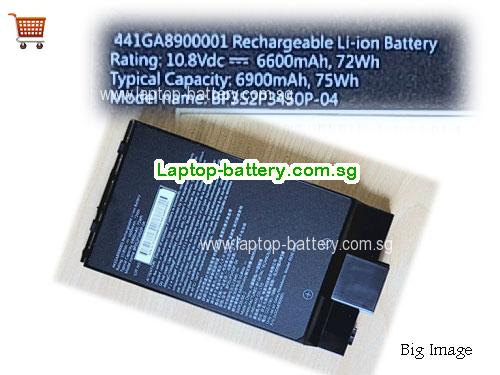GETAC BP3S2P3450P-04 Battery 6600mAh, 72Wh 10.8V Black Li-ion