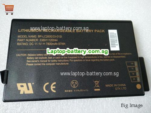 GETAC 441847500001 Battery 7800mAh, 87Wh  11.1V Black Li-ion