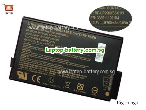 GETAC BP-LP2900/33-01PI Battery 8700mAh, 94Wh  10.8V Black Li-ion