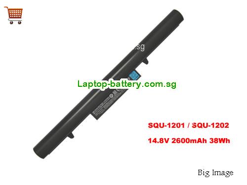 HASEE SQU-1201 Battery 2600mAh, 38Wh 14.8V Black Li-ion