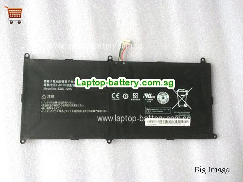 HASEE SQU-1205 Battery 4700mAh, 34.78Wh 7.4V Black Li-Polymer