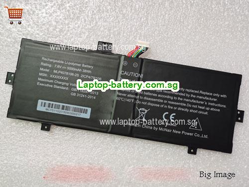 SG MCNair MLP4078106-2S Battery 2ICP4/78/106 Rechargeable Li-Polymer 7.6v 