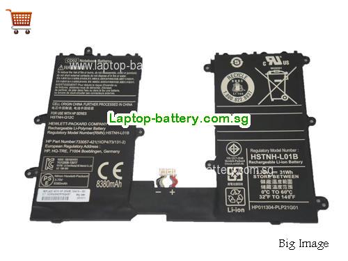 HP 1icp4/73/131-2 Battery 8380mAh, 31Wh 3.7V Black Li-ion
